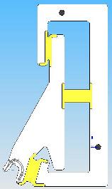 SolidWorks drawing of Version 2 spine